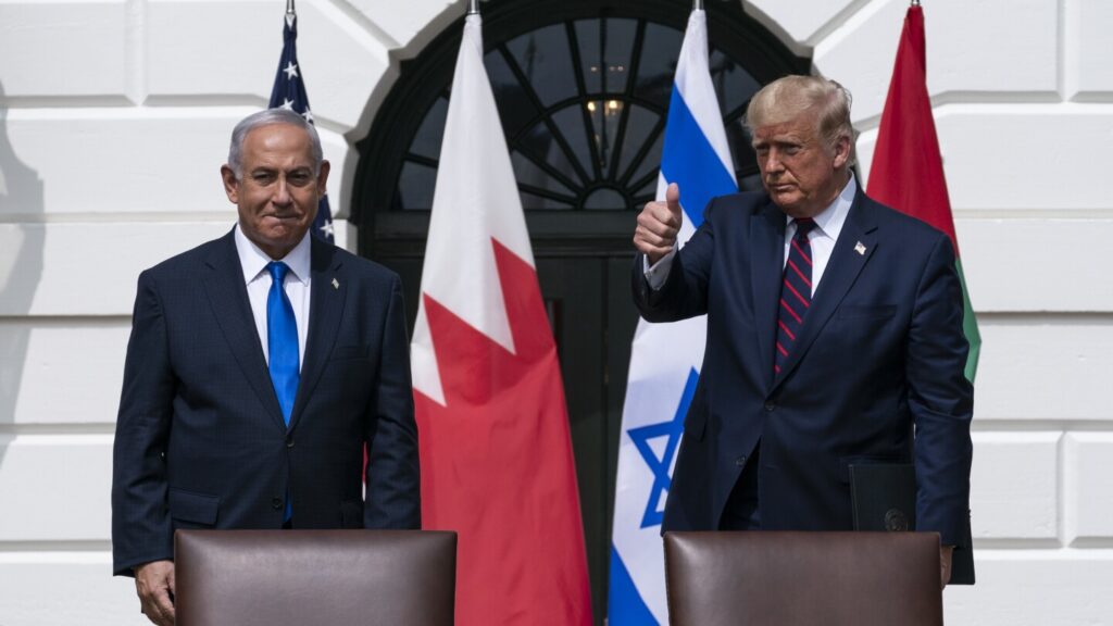 Trump and Netanyahu hold talks as US president warns ‘no guarantees’ fragile peace in Gaza will hold