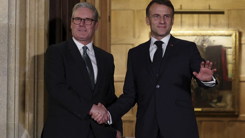 The leaders of France and Britain head to Washington to urge Trump not to abandon Ukraine