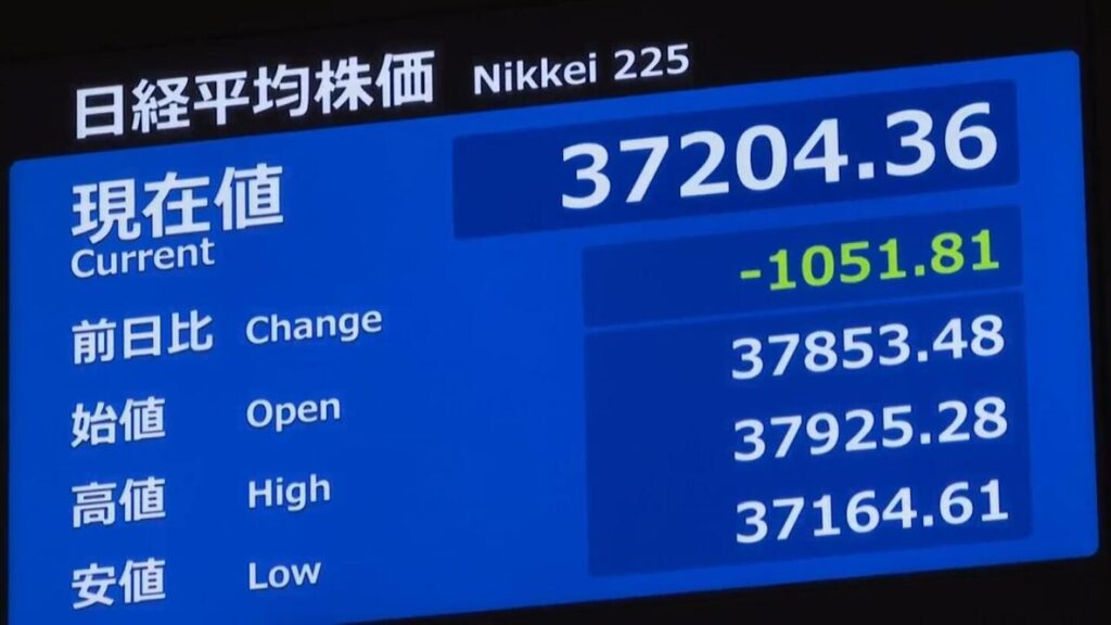 Japan’s Nikkei 225 falls as markets in Asia hit by AI doubts and Trump tariff hike fears | AP News