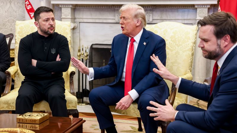 Trump, Vance castigate Zelensky in tense Oval Office meeting | CNN Politics