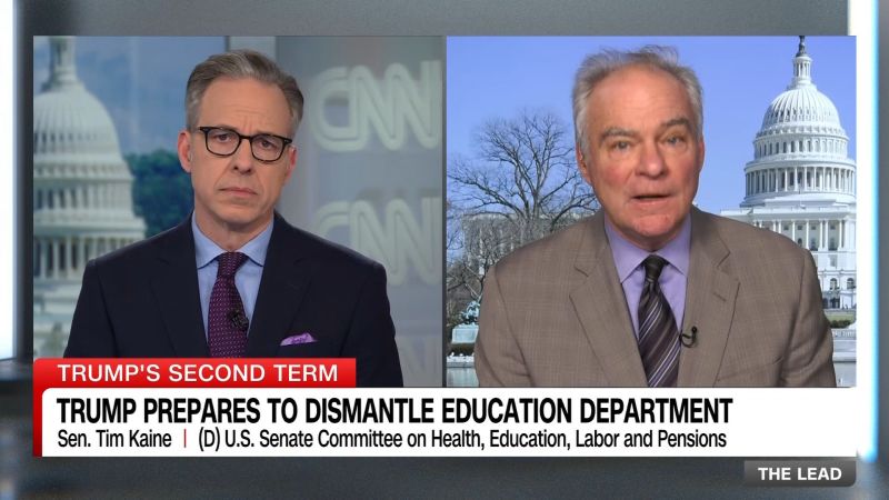 Dem Sen. Kaine: Trump’s federal cuts are punishing veterans | CNN Politics