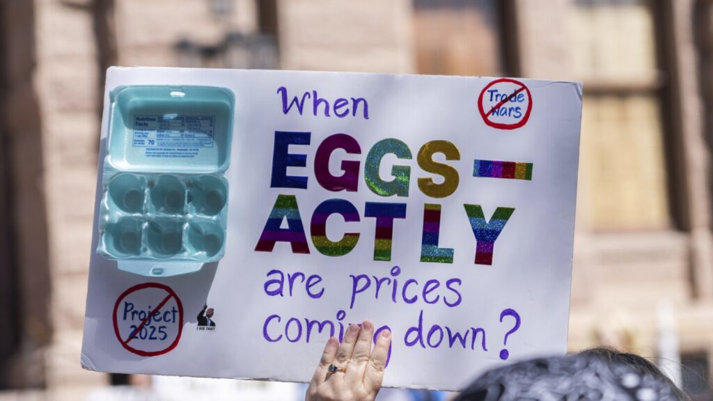 Why should America worry about Trump? Try the price of eggs, say some Democrats