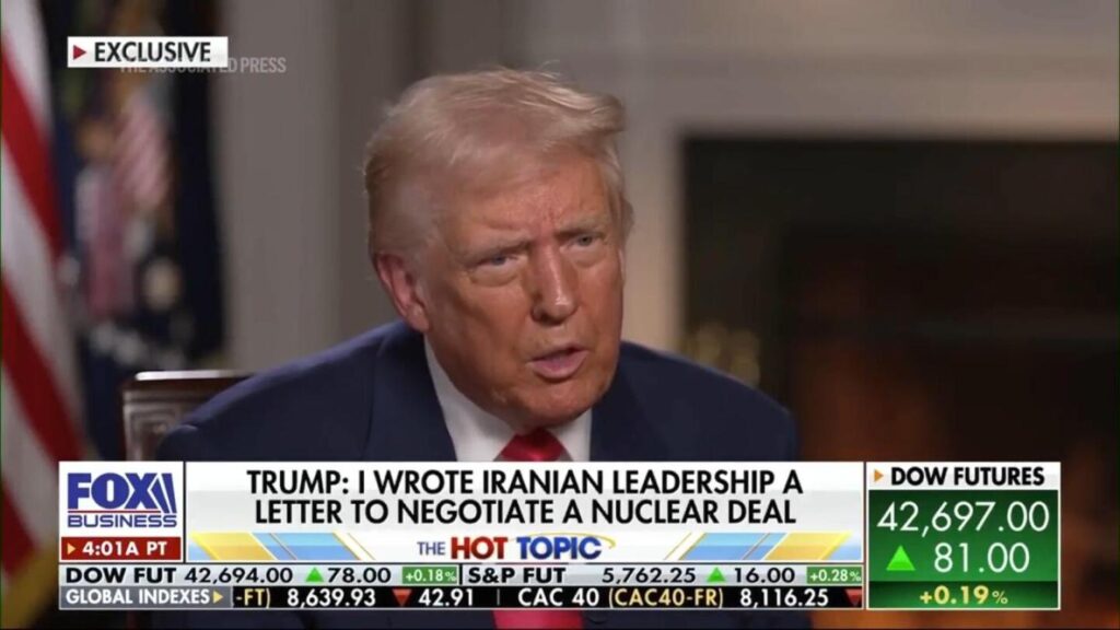 Trump sends letter to Iran’s leaders seeking to negotiate a nuclear deal | AP News