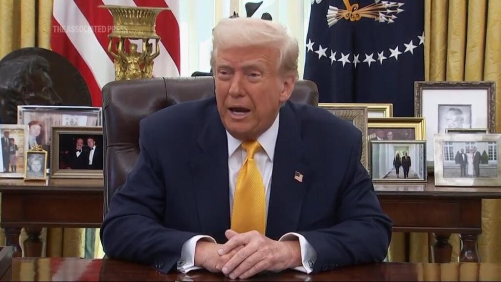 Trump touts ‘incredible’ job gains in manufacturing after first jobs report of his second term | AP News