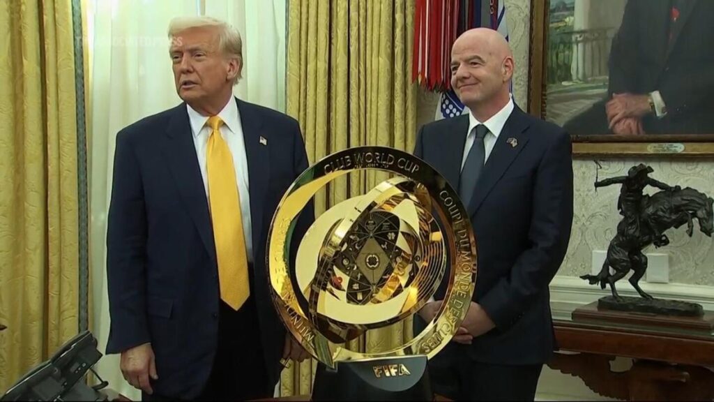 Trump creates a task force for the North American 2026 World Cup, unveils 2025 Club World Cup trophy | AP News