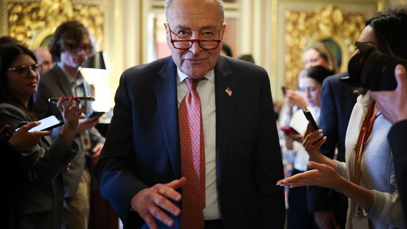 Schumer backs down on fight against GOP’s government funding bill as Democrats face reckoning over Trump strategy | CNN Politics