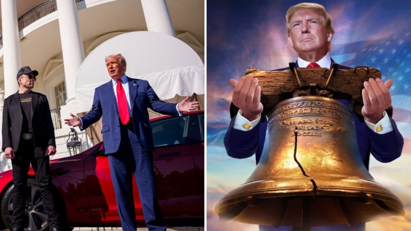 Trump pitching products isn’t new. From Bibles to sneakers to Teslas, Brianna Keilar rolls the tape