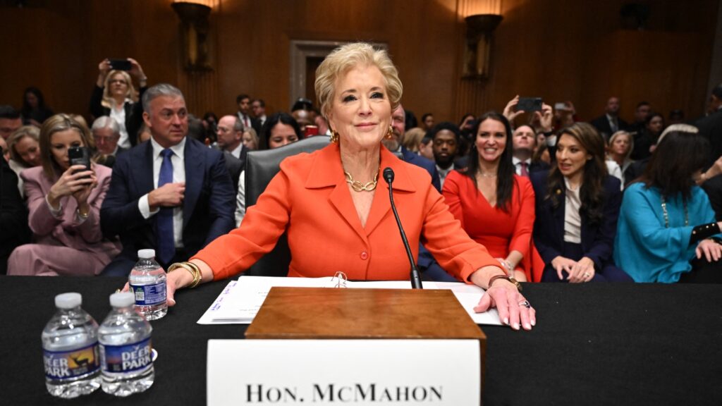 Linda McMahon has been confirmed as Trump’s secretary of education