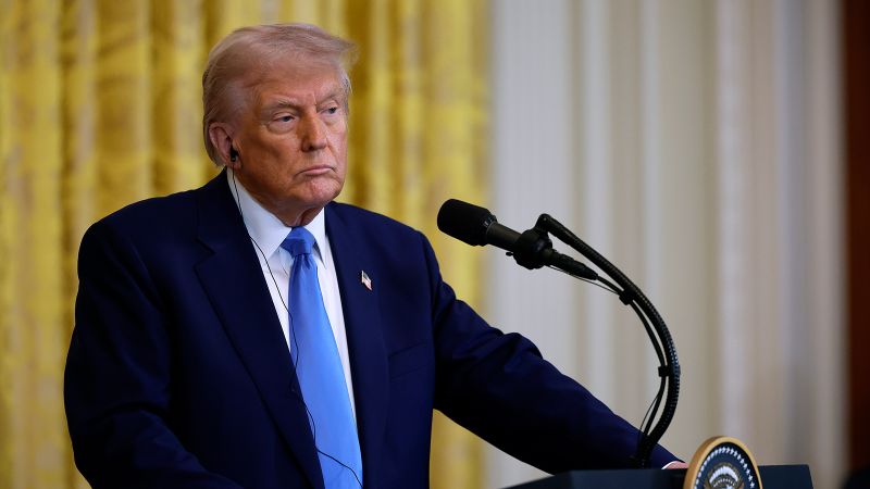 Analysis: Trump makes fateful wager by testing his lifelong faith in the power of tariffs | CNN Politics