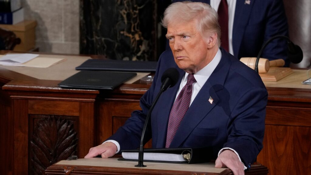 President Trump addresses a divided Congress