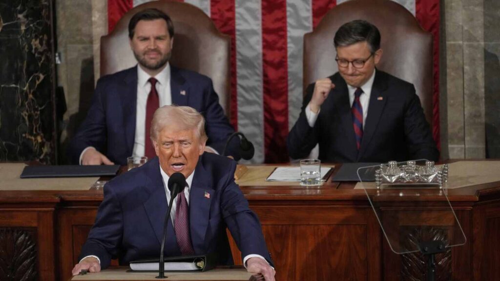 Trump’s address to Congress showed the country’s stark partisan divide