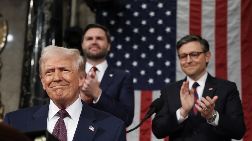 From cheers to protests, here’s a look inside the chamber during Trump’s speech