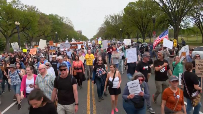 Hear from protesters rallying against Trump across the US | CNN Politics