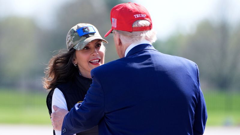 Michigan visit showcases Trump and Whitmer’s warmer relationship | CNN Politics