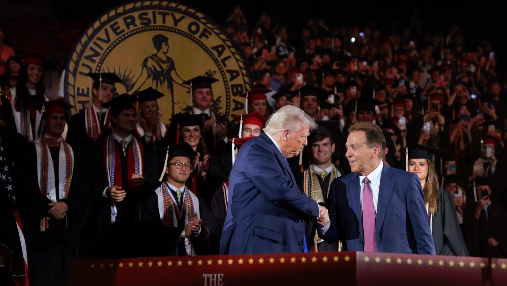 Trump delivers commencement address at the University of Alabama