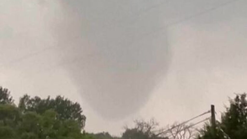 Funnel cloud spotted as a storm hits Texas: ‘That’s a tornado!’