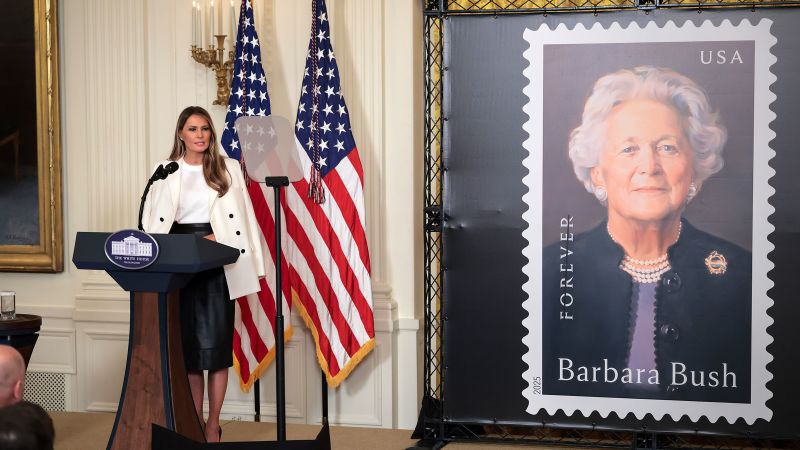 Melania Trump honors Barbara Bush’s ‘forward-thinking vision’ at White House event | CNN Politics