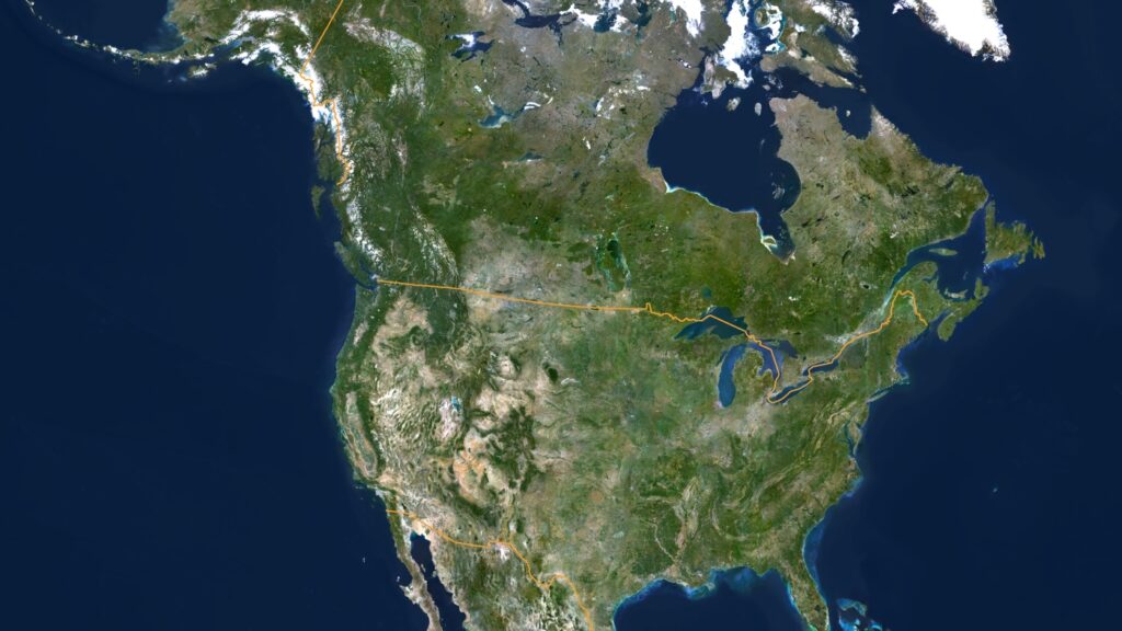 Trump calls the U.S.-Canada border an ‘artificial line.’ That’s not entirely true