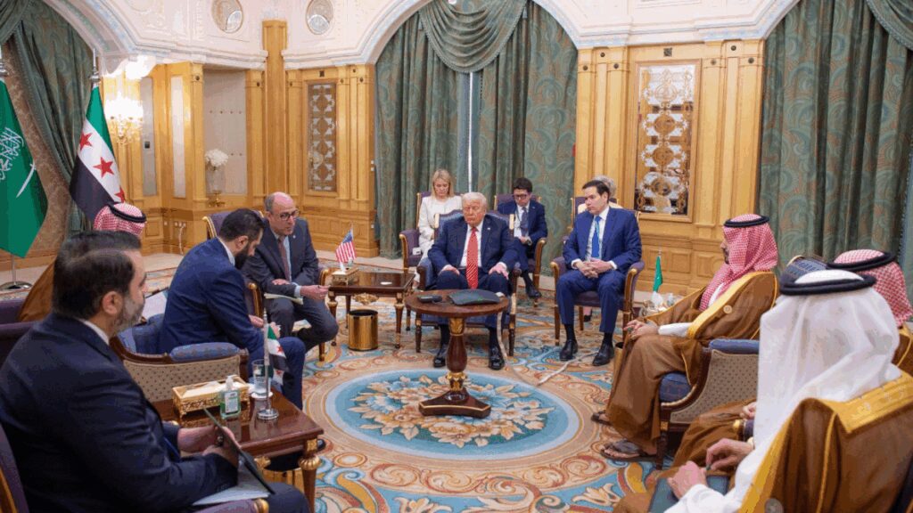 Trump meets with Syria’s former-insurgent-turned-leader in Saudi Arabia | AP News