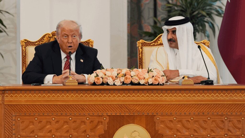 Trump arrives in Qatar after meeting Syria’s new leader in Saudi Arabia | AP News