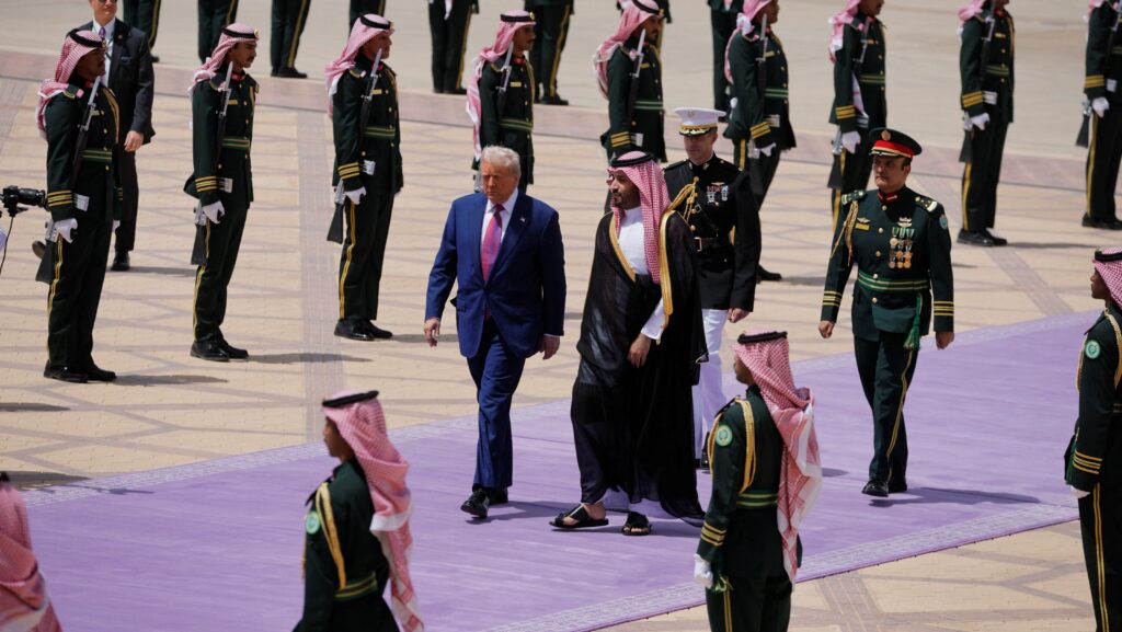 Fighter jets, chandeliers, a Cybertruck: See the pomp of Trump’s Middle East visit