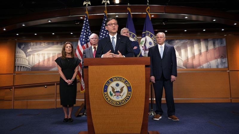 GOP hardliners and centrists both balk at Trump agenda bill as Johnson scrambles for votes | CNN Politics