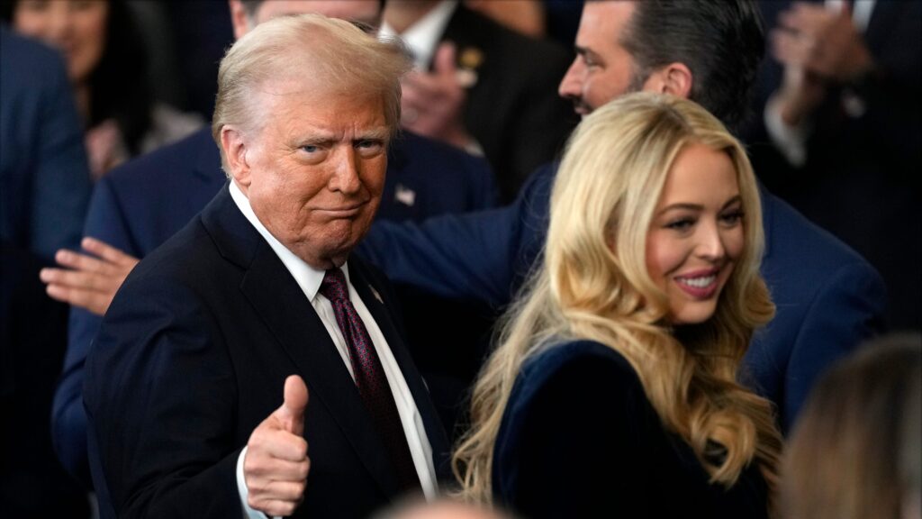 Trump eager to get home, see ‘beautiful grandson,’ Tiffany’s new baby