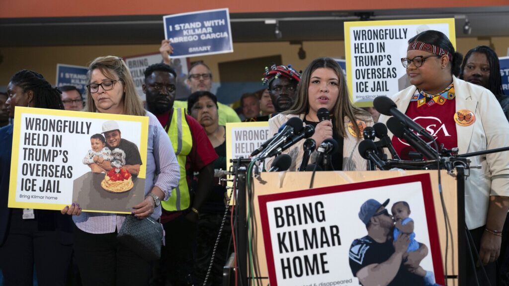 Kilmar Abrego Garcia, wrongly deported to El Salvador, is back in the U.S. to face smuggling charges