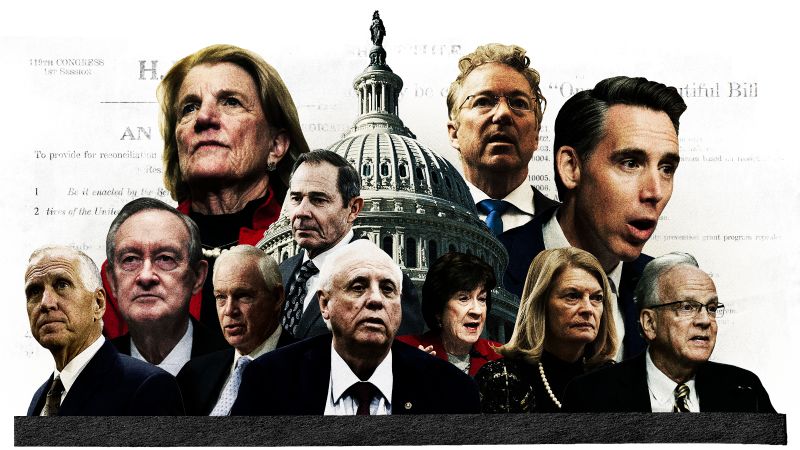 GOP senators’ top concerns with Trump’s big agenda bill, in their own words | CNN Politics