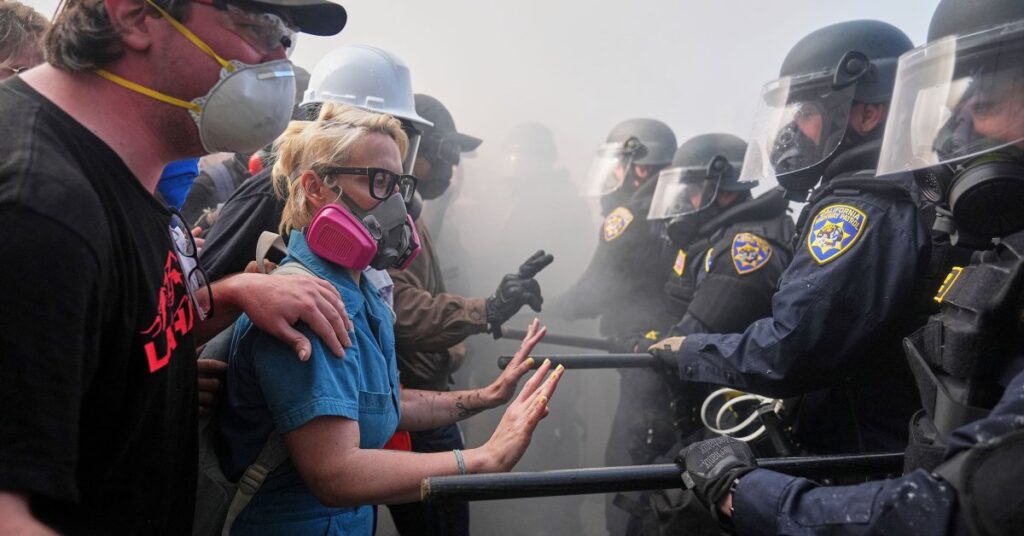 Most Memorable Photos of Protests Erupting in Los Angeles Over Immigration Raids