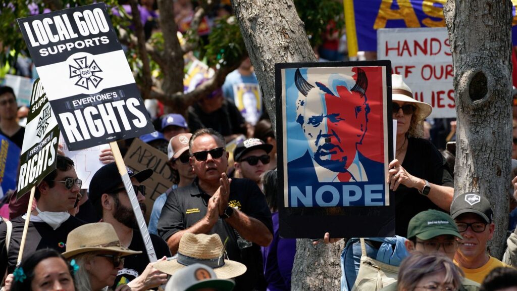 Los Angeles live: Hundreds of marines to be deployed to LA – as California prepares to sue Trump government