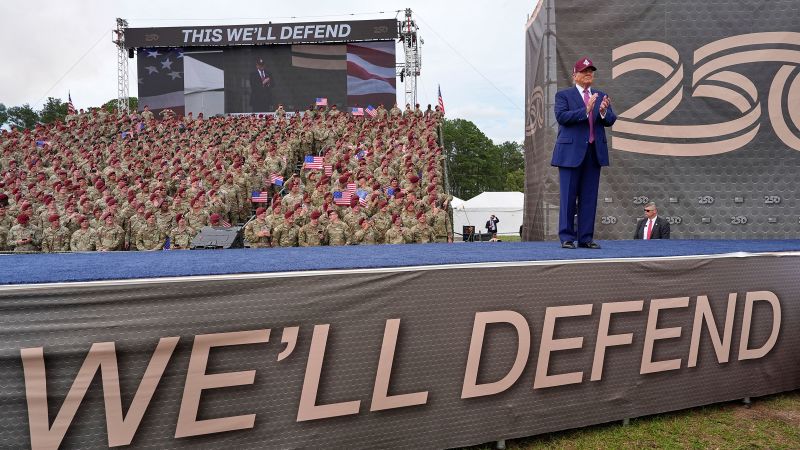 An unrestrained Trump defends deploying military to Los Angeles during Fort Bragg visit | CNN Politics