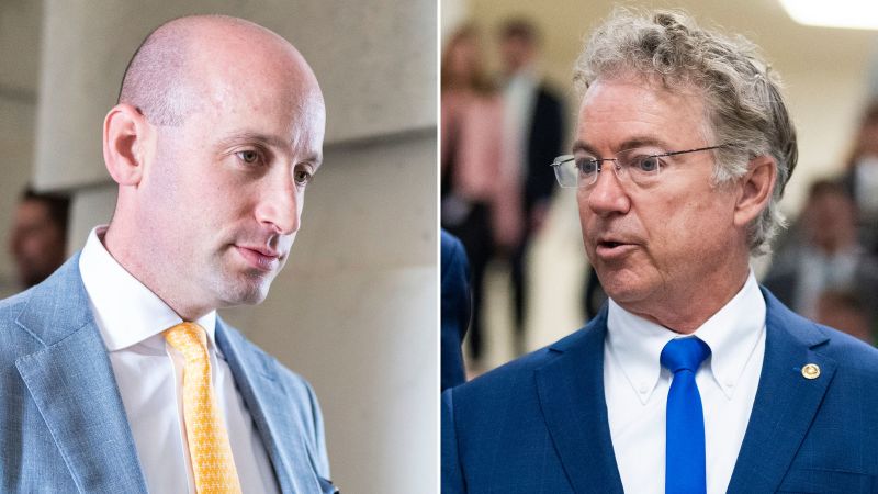 Tensions rising in GOP over Trump border plan as Rand Paul squares off with Stephen Miller | CNN Politics