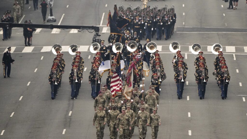 The Army turns 250. Trump turns 79. Cue funnel cakes, festive bling, military might — and protest