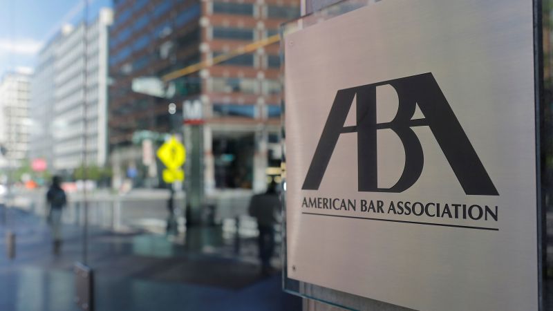 American Bar Association sues over Trump administration’s attacks on law firms | CNN Politics