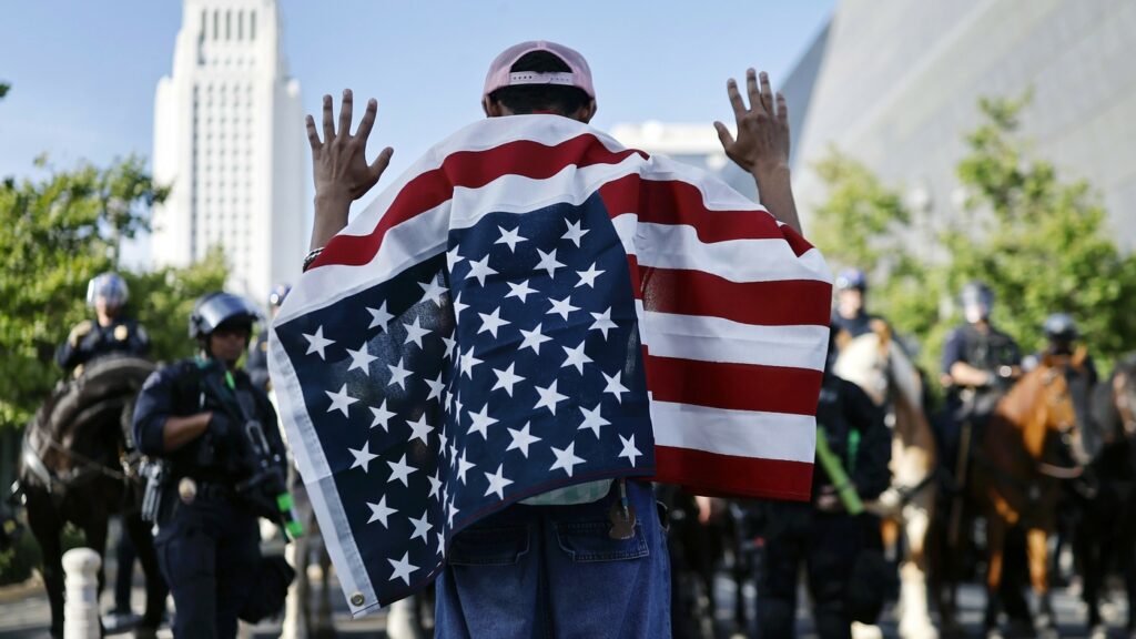 Covering the military parade and a No Kings rally on the same day