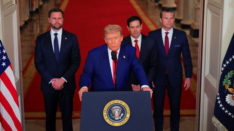Trump floats Iran ‘regime change’ even as the true impact of US strikes is far from clear | CNN Politics